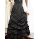 Surface Spell Gothic Striped Victorian Bustle Skirt